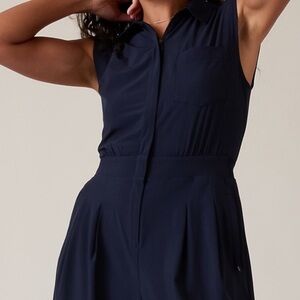 Navy blue NWT Athleta Brooklyn Heights jumpsuit